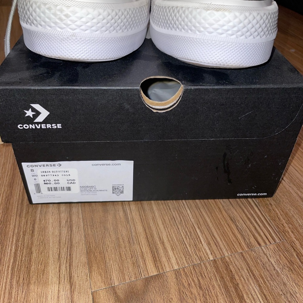 Platform Chucks; Never worn